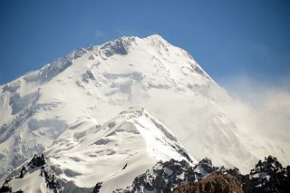 04 Gasherbrum I Hidden Peak North Face Close Up Afternoon From Gasherbrum North Base Camp 4294m in China